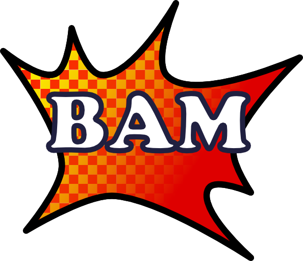 free vector Bam Splash clip art