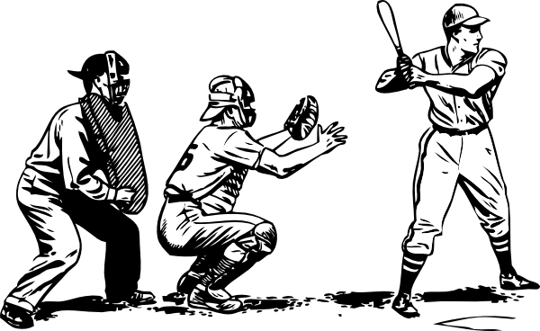 free vector Baseball At Bat clip art