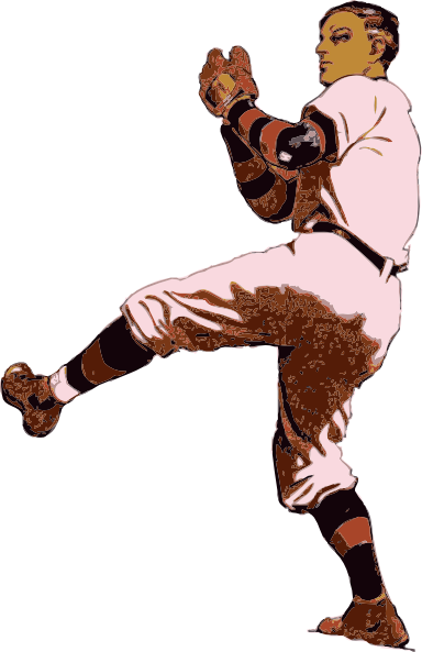 Baseball Pitcher clip art (111407) Free SVG Download / 4 Vector