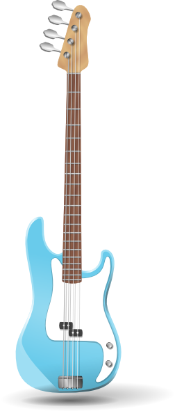 free vector Bass-guitar clip art