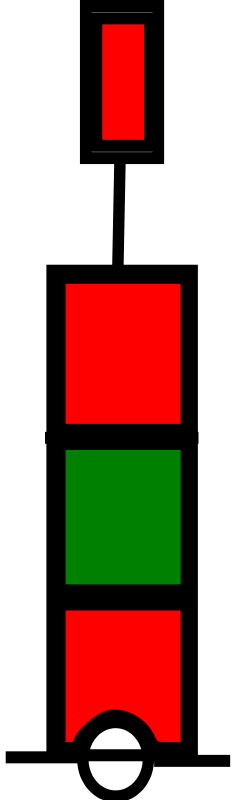 free vector Beacon red-green-red IALA A