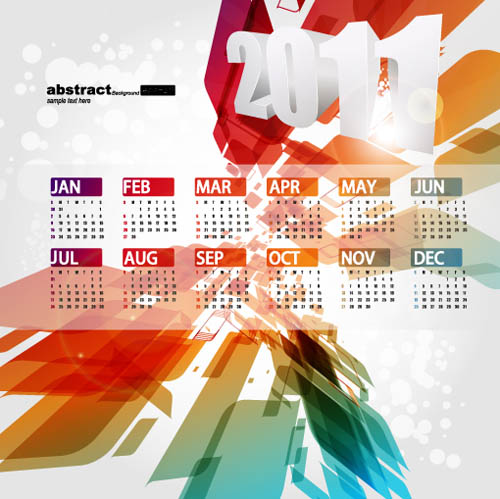 free vector Beautiful 2011 calendar template vector