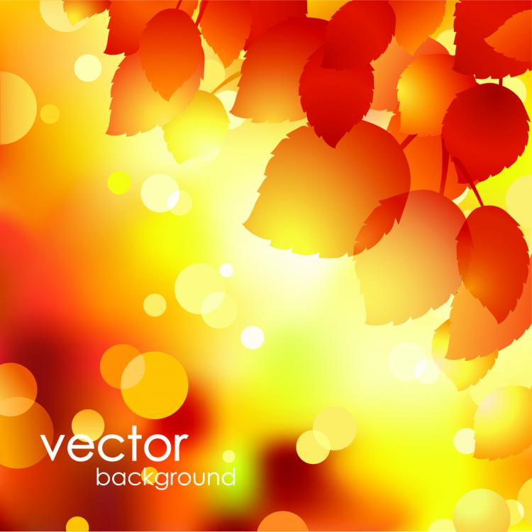 free vector Beautiful autumn background 01 vector