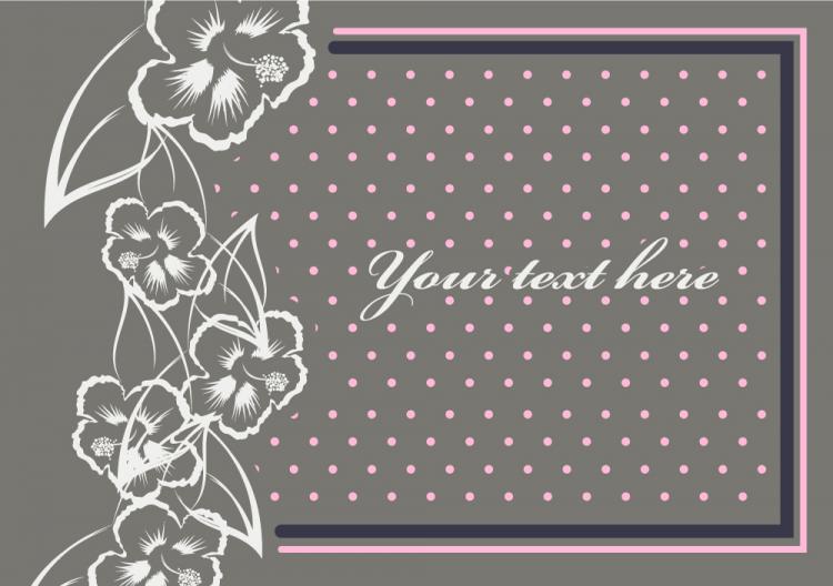 free vector Beautiful border pattern background 09 vector