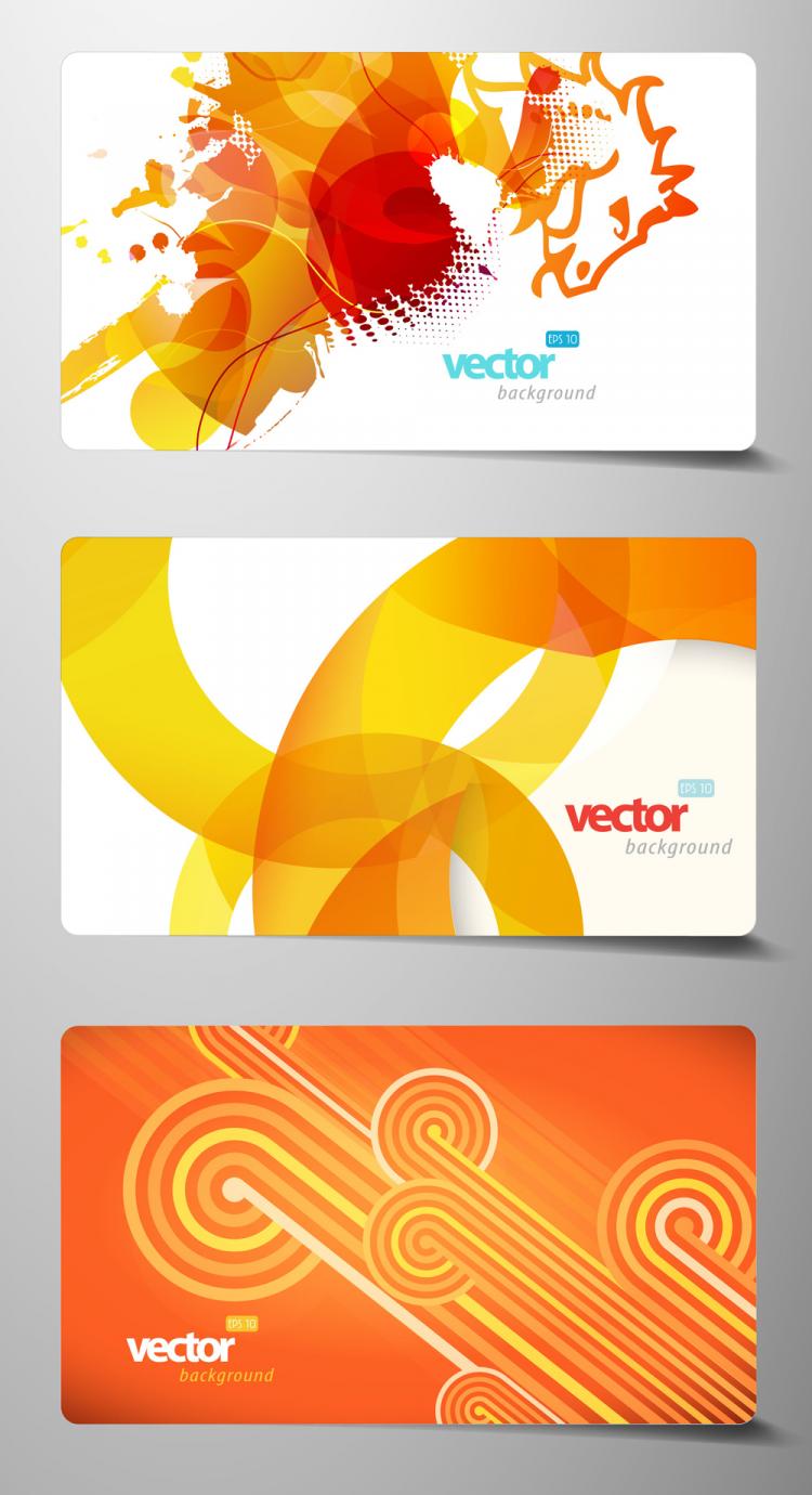 free vector Beautiful card 02 vector