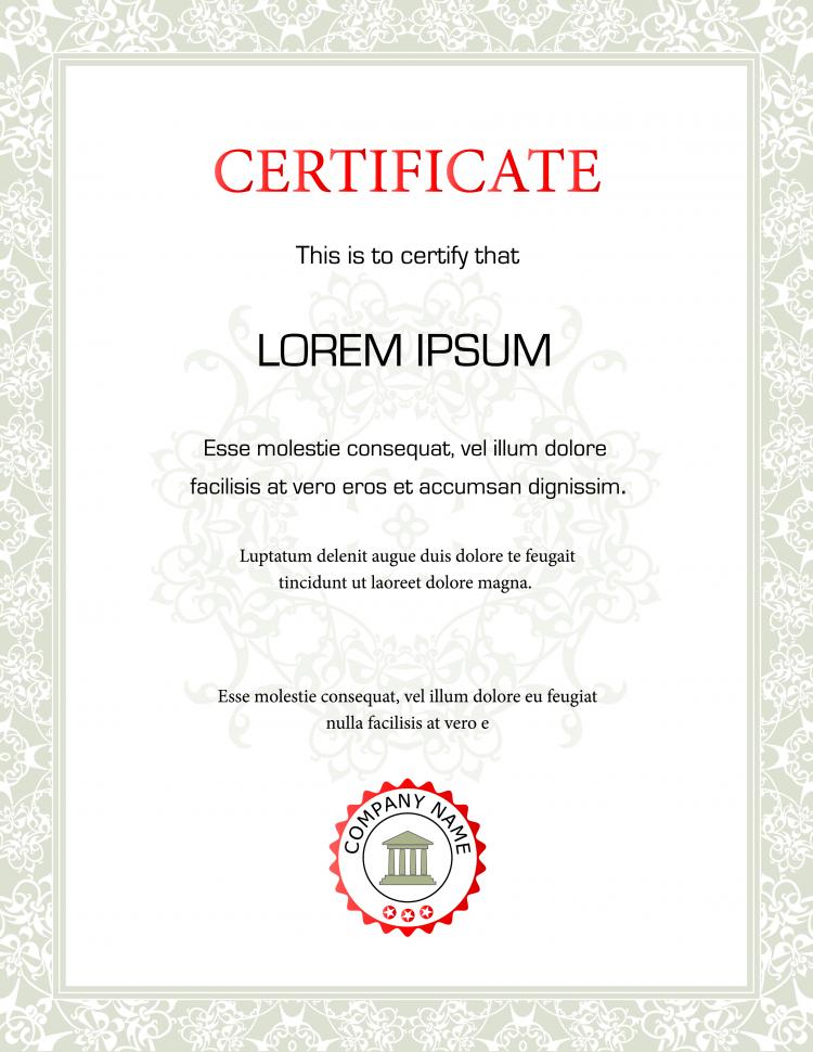 Beautiful certificate template (2644) Free EPS Download ...