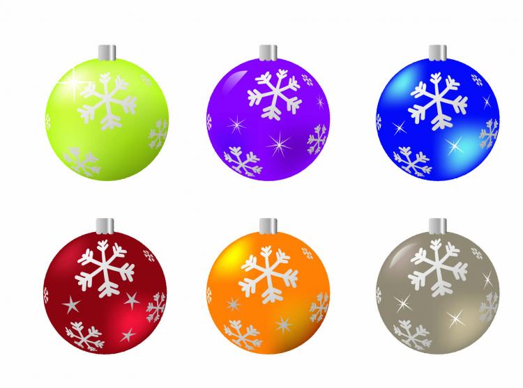 free vector Beautiful christmas ball 04 vector