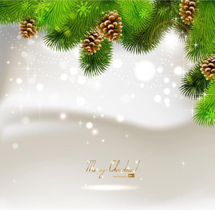 free vector Beautiful christmas ball background 02 vector
