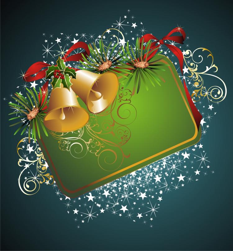 Download Beautiful christmas border background (15579) Free EPS ...