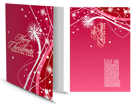 free vector Beautiful christmas cards vector