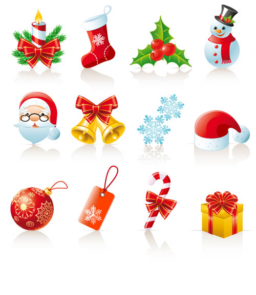 Beautiful Christmas Ornaments 25098 Free Eps Download 4 Vector