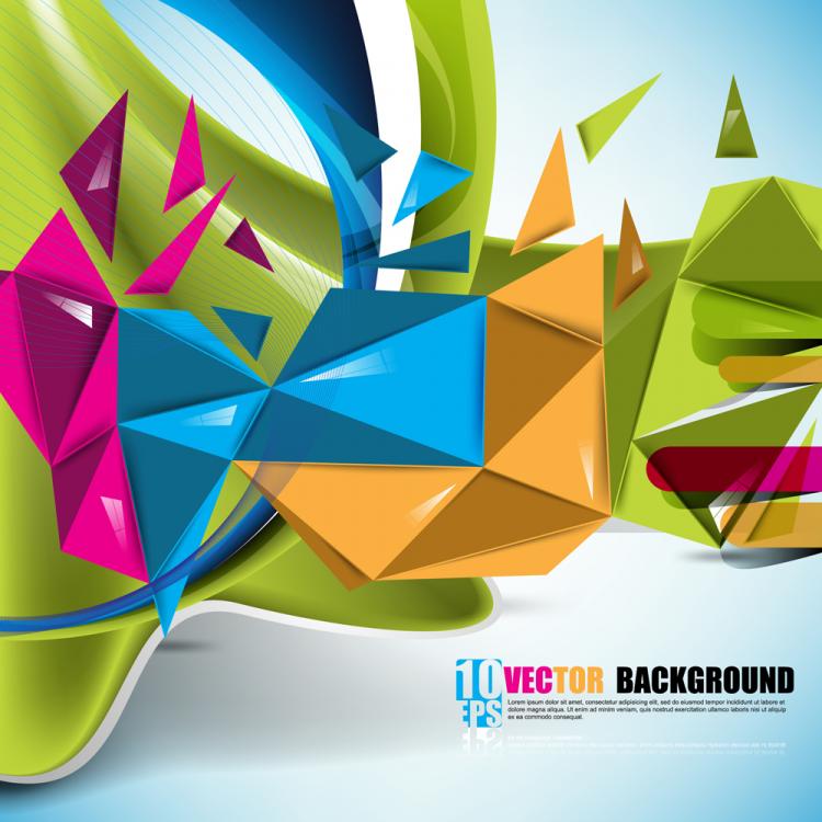 free vector Beautiful colorful background 01 vector