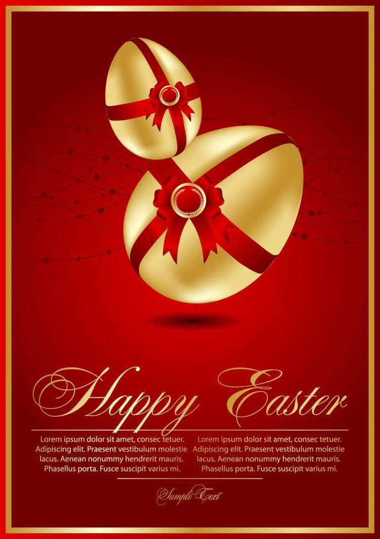 Beautiful easter cards (3140) Free EPS Download / 4 Vector