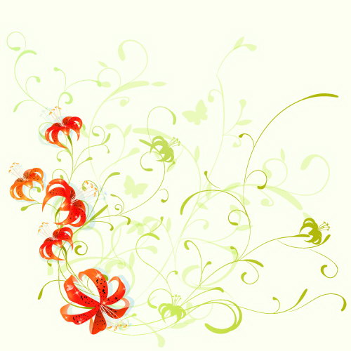 free vector Beautiful floral pattern vector series series 4 10p