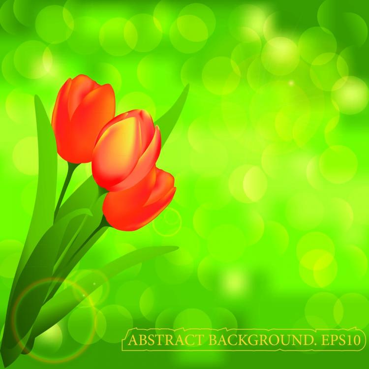 free vector Beautiful flower background vector