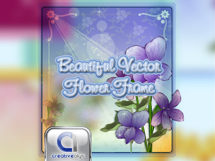 free vector Beautiful Flower Frame in Vector
