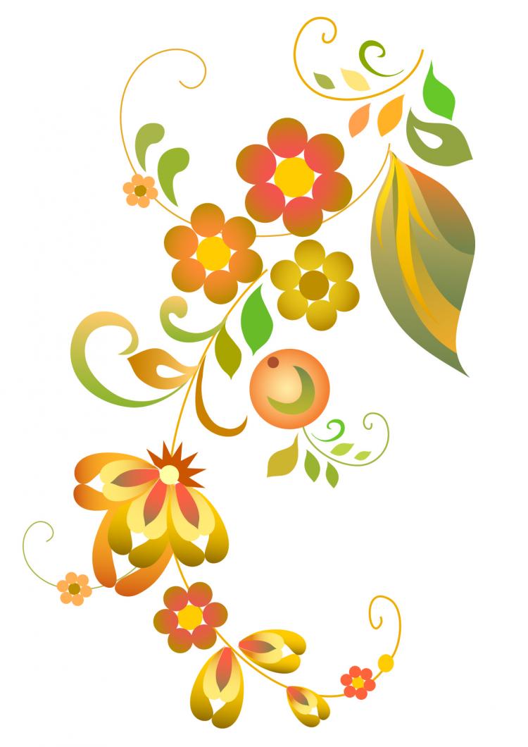 Download Beautiful flower pattern (20885) Free AI Download / 4 Vector