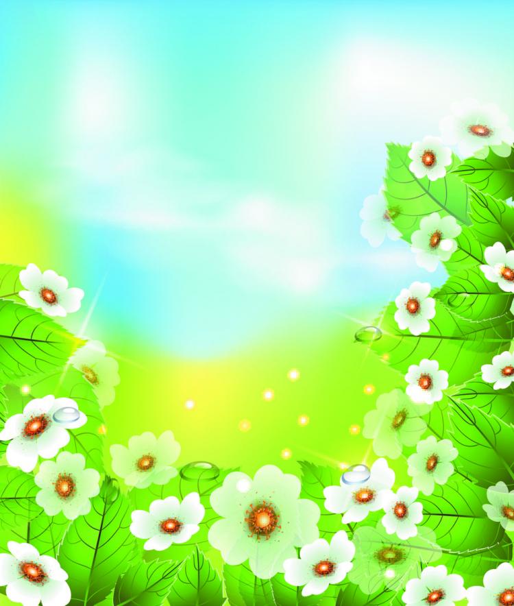 free vector Beautiful flowers 04 vector