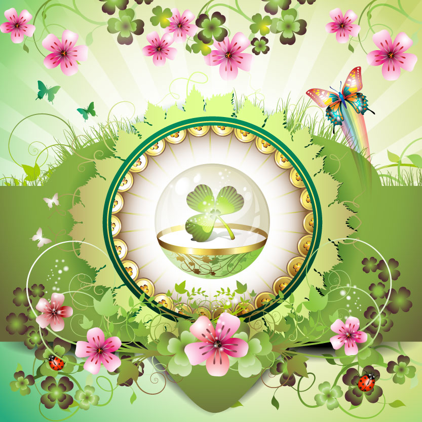 free vector Beautiful flowers background 03 vector
