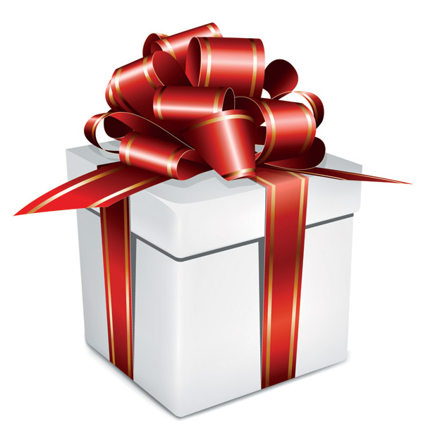 Download Beautiful gift box (1030) Free EPS Download / 4 Vector