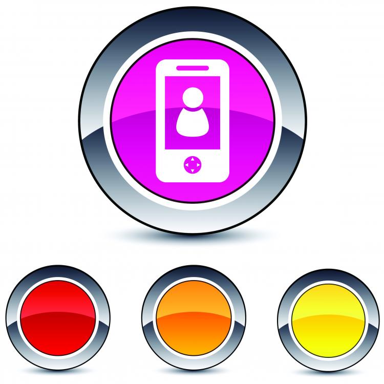 Beautiful glossy round button  icon  web  19294 Free EPS 