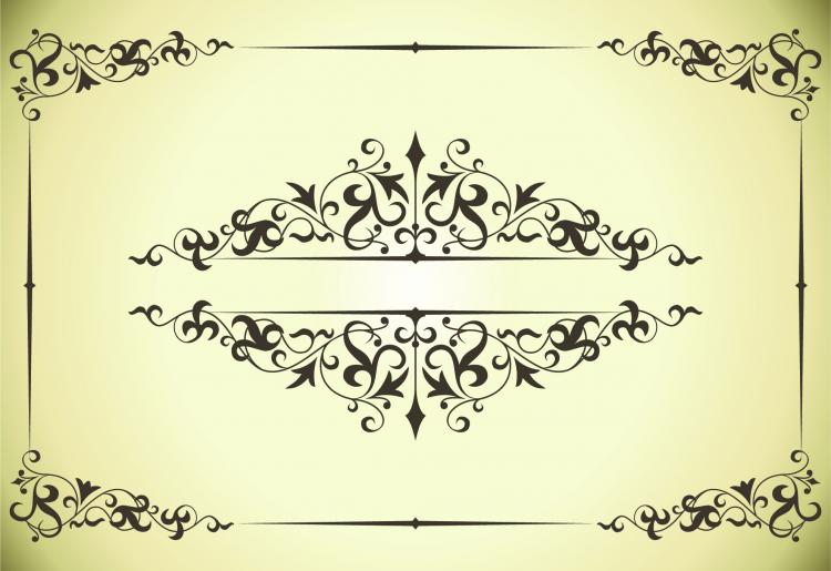 free vector Beautiful lace pattern 04 vector