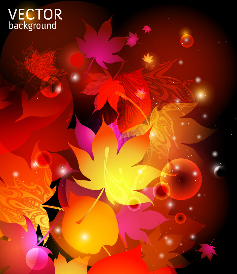 free vector Beautiful maple leaf vector
