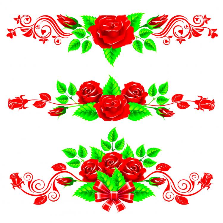 free vector Beautiful Rose Lace Vector Material Beautiful Vector