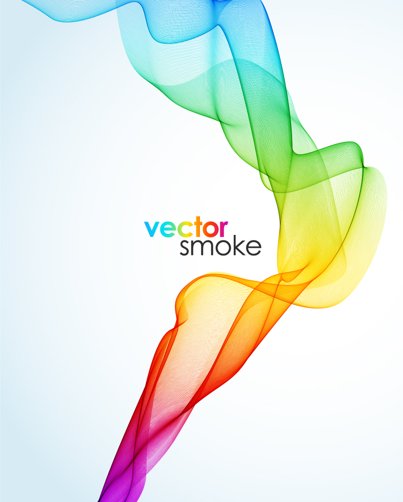 free vector Beautiful symphony smoke vector