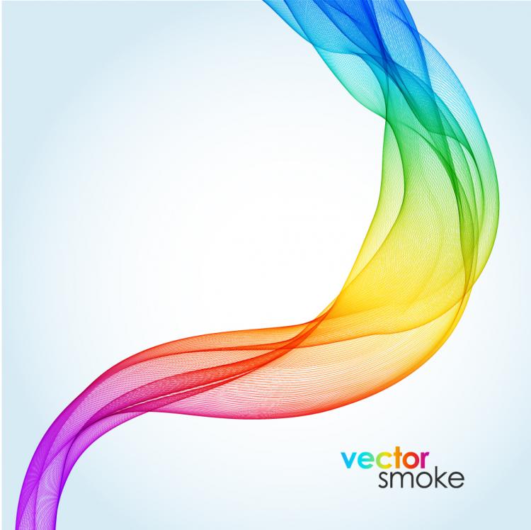 free vector Beautiful symphony smoke vector