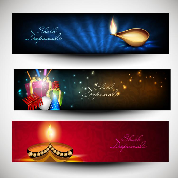 free vector Beautifully diwali background 06 vector