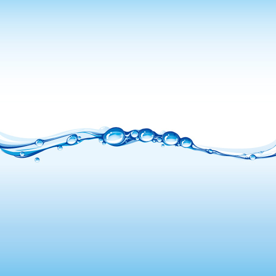 free vector Beautifully surging water vector material