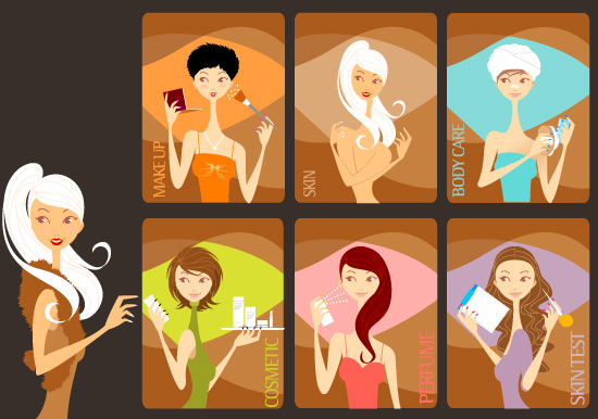 free vector Beauty Girls