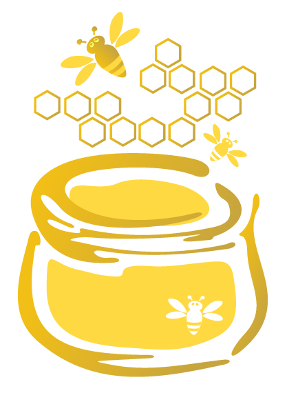 free vector Bee honey honeycomb vector