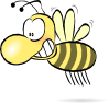 free vector Bee1 clip art