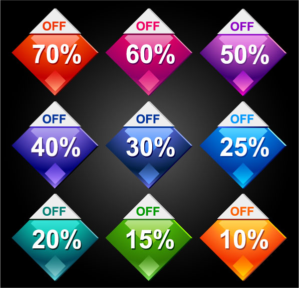 free vector Behind the discount label 01 vector