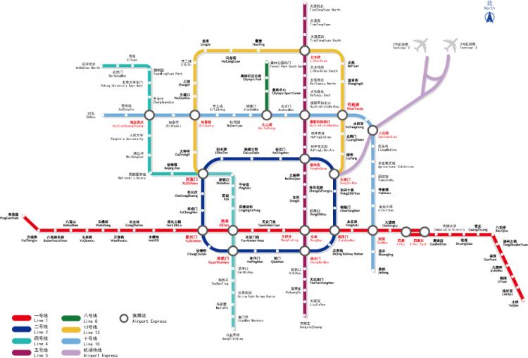 free vector Beijing subway line diagram of vector 2009 edition