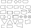 free vector Berteh Flow Diagram Symbols clip art