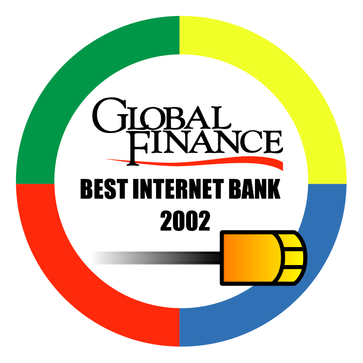 free vector Best internet bank 2002