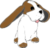 free vector Big Earred Dog clip art