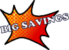 free vector Big Savings clip art