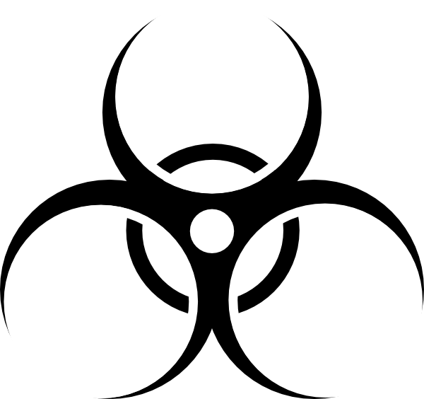 Biohazard Symbol clip art (111031) Free SVG Download / 4 Vector