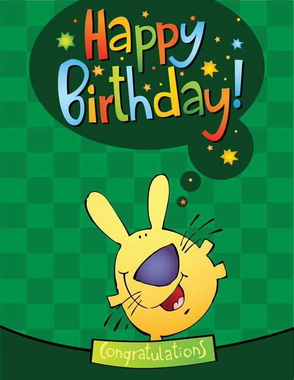 free vector Birthday card vector