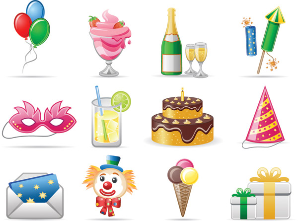 Download Birthday theme icon (19321) Free EPS Download / 4 Vector