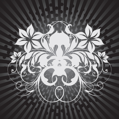 free vector Black and white gray pattern vector