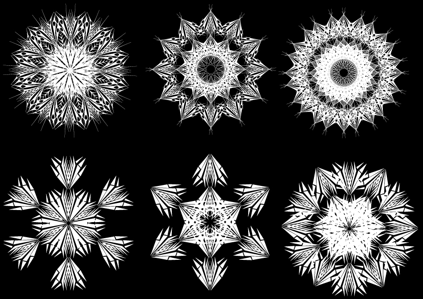 free vector Black and white pattern 05 vector