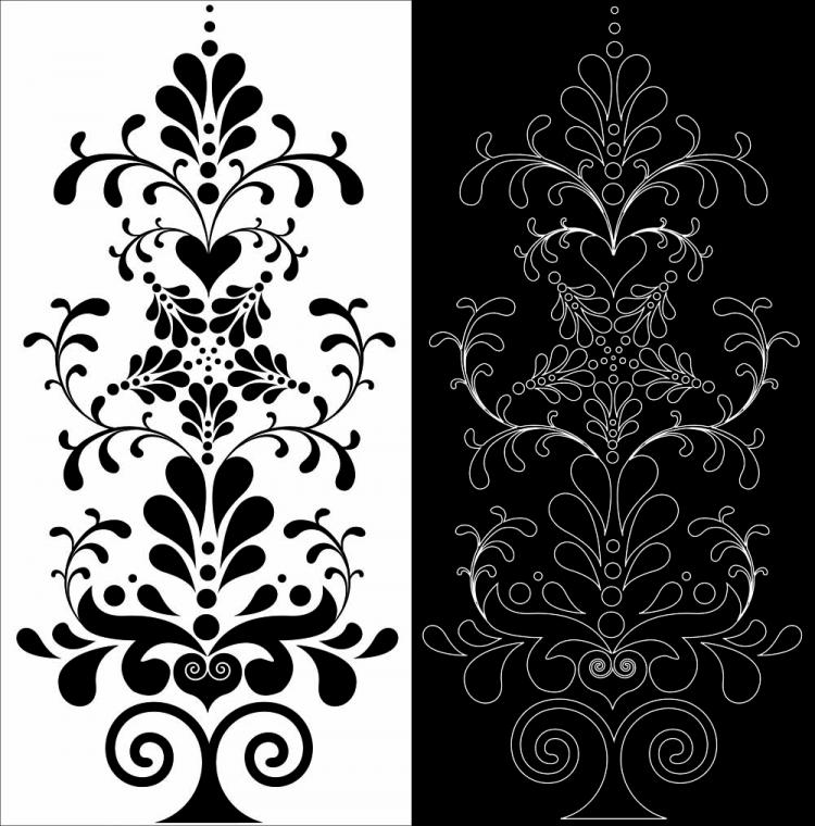 free vector Black and white patterns 01 vector