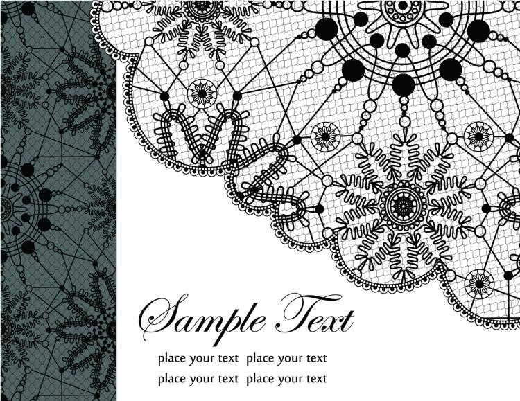 free vector Black and white patterns 03 vector
