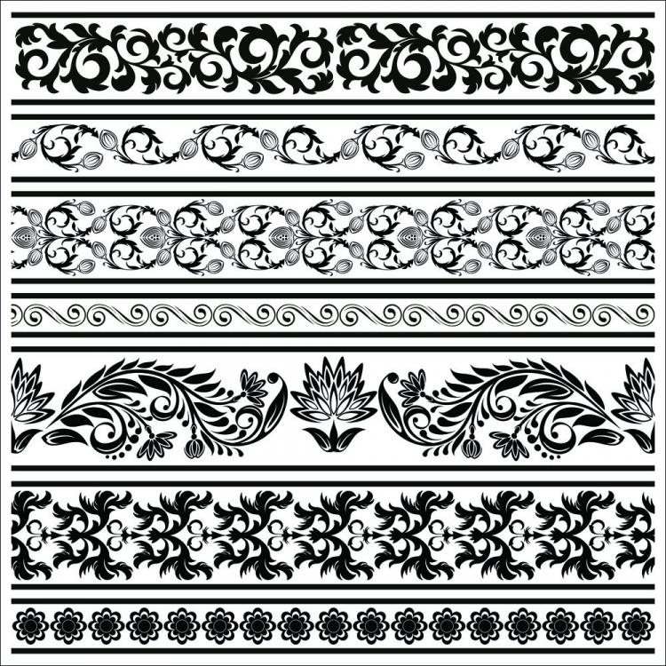free vector Black and white patterns 04 vector