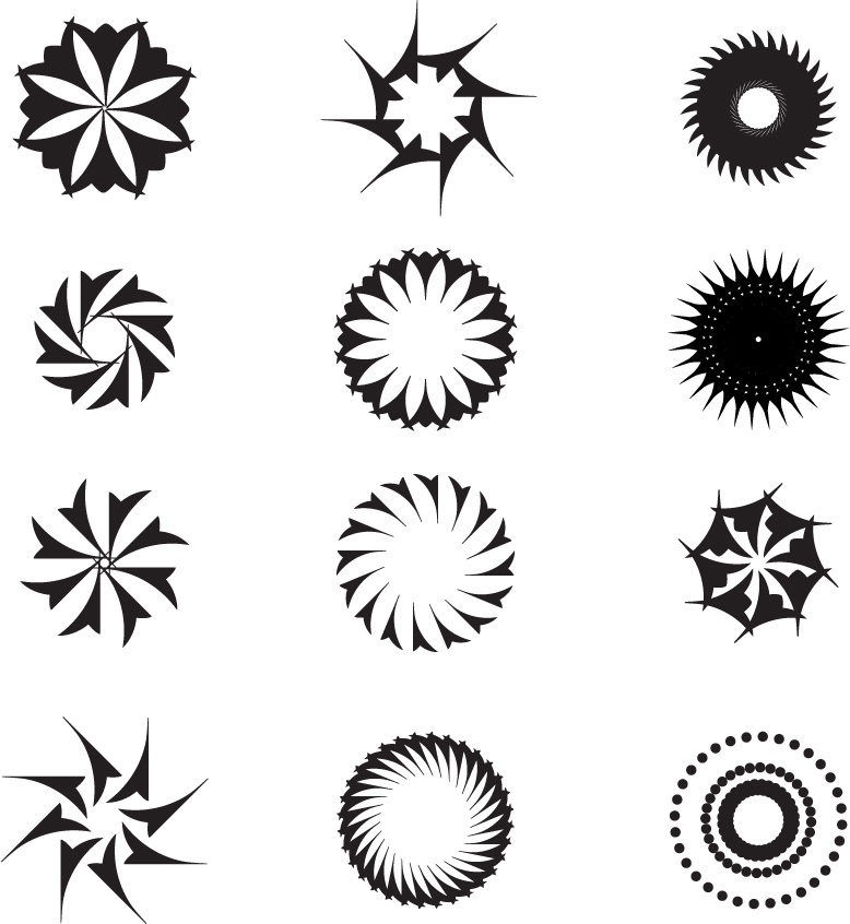 free vector Black and white tattoo totem vector